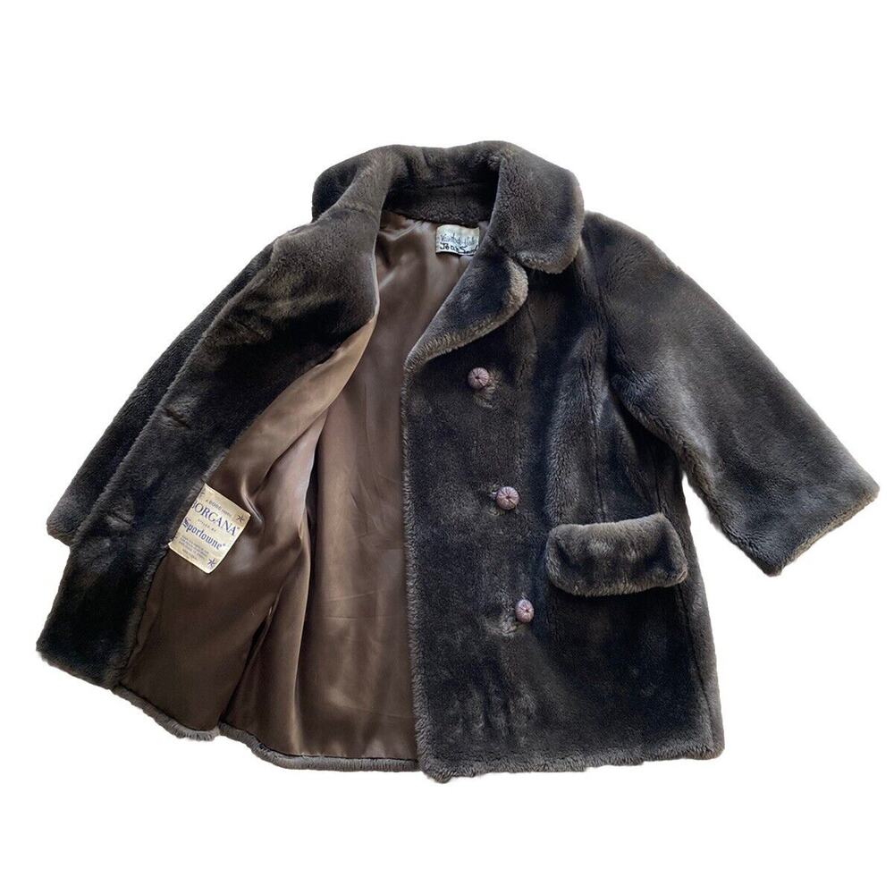 Vintage Borgana Faux Fur Coat Beaver Super Soft Warm Size Small Custom